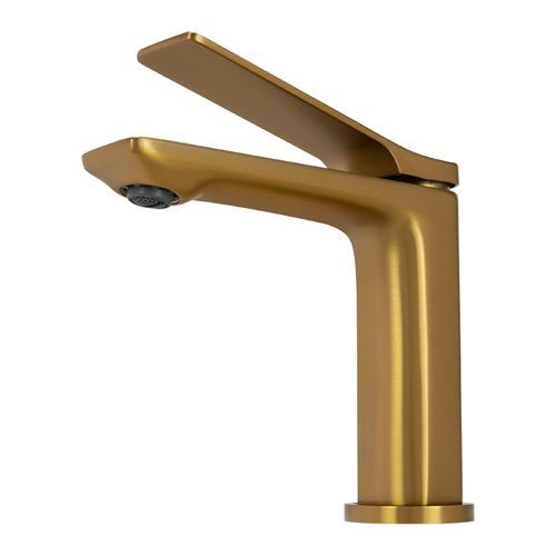 Rushy Basin Mixer Brushed Brass