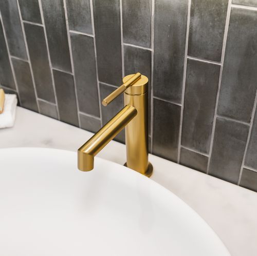 Caddence Basin Mixer Brushed Brass