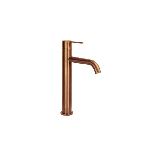 Loft Tall Basin Mixer Brushed Copper