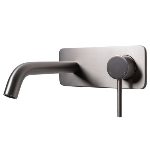 Mira Brushed Nickel Wall Mixer and Spout
