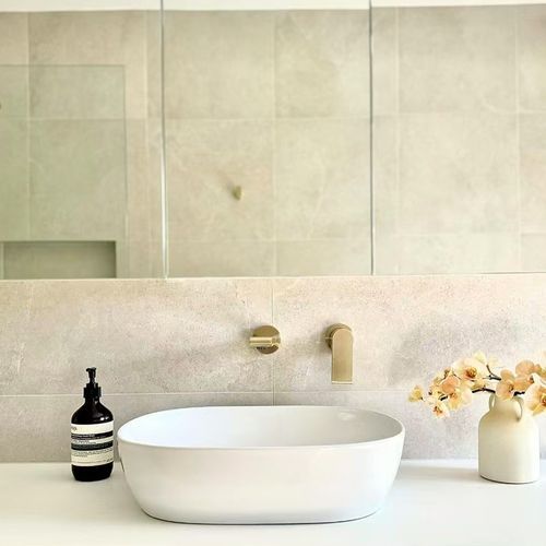 Bianca Basin/Bath Mixer Back Plate 230mm | Brushed Gold