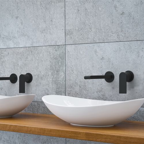 Bianca Basin/Bath Mixer Back Plate 230mm | Matte Black