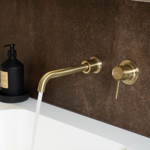 Tate Wall Mounted Basin/Bath Mixer 220mm
