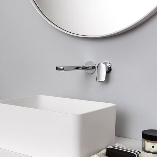 Brim Wall Mounted Basin Mixer 225mm Trimset