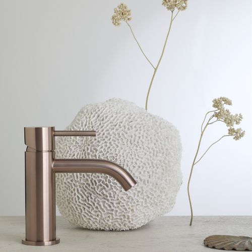 Zen SS316L Basin Mixer | Brushed Bronze