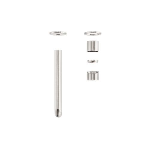 Zen SS316L Wall Basin/Bath Mixer Separate Back Plate 230mm Spout Trim Kits | Brushed Nickel