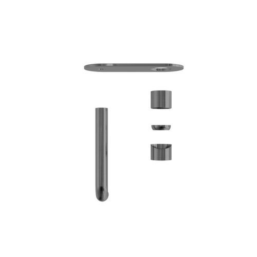 Zen SS316L Wall Basin/Bath Mixer 185mm Spout Trim Kits | Graphite