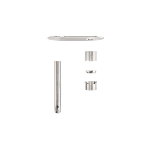 Zen SS316L Wall Basin/Bath Mixer 230mm Spout Trim Kits | Brushed Nickel