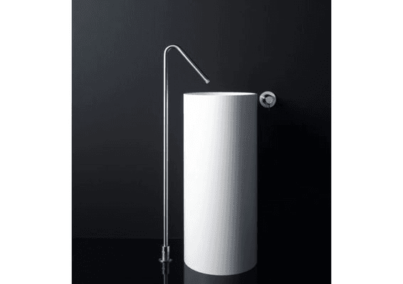 Minimal Floor-mounted Spout For Washbasin by Boffi