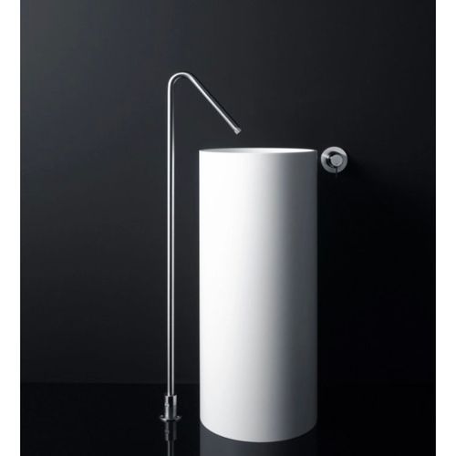 Minimal Floor-mounted Spout For Washbasin by Boffi