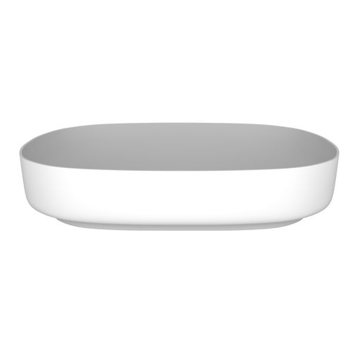 Ovale Basin (With Tray) 550mm Gloss White