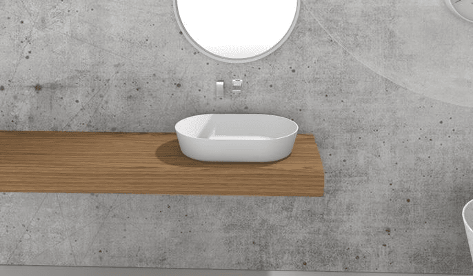 Thin Edge Oval Basin G38541