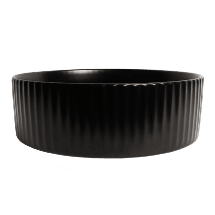 Camilla Fluted Matte Black Basin