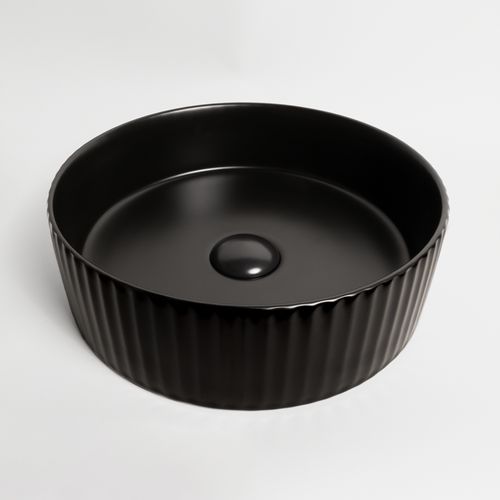Camilla Fluted Matte Black Basin