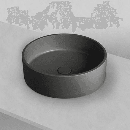 'Sol' Charcoal Concrete Round 390mm Basin