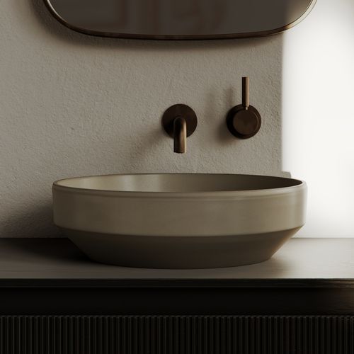 Terra 380 Round Vessel Basin Dune