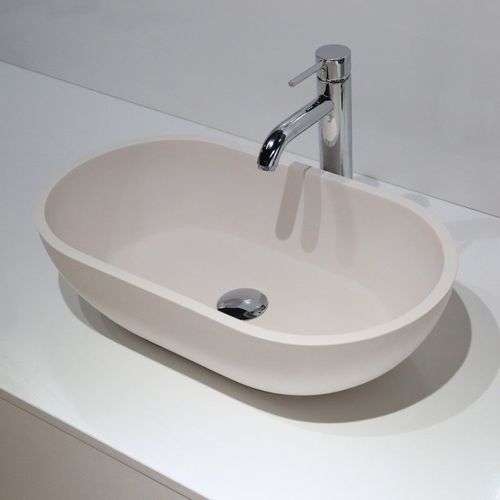 Hugi Soft Pink B1312 560mm Stone Basin