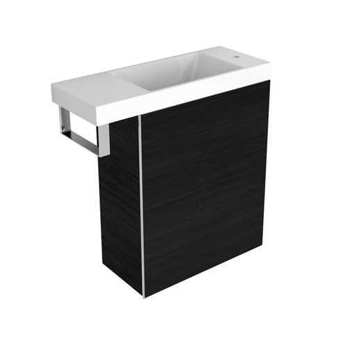 Kzoao Mini WC Set Black Wood Grain
