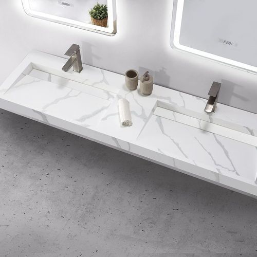 Double Basin Marble Ramp Sink 1500mm