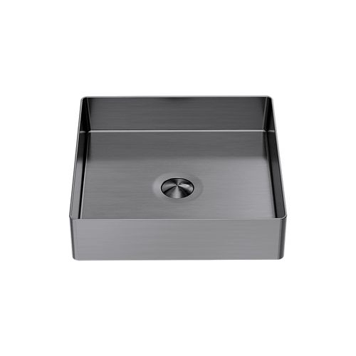 Opal Square 400mm Stainless Steel Basin Graphite