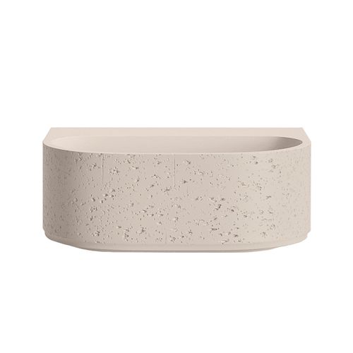 Nelios Concrete Wall Hung Basin | Almond Concrete