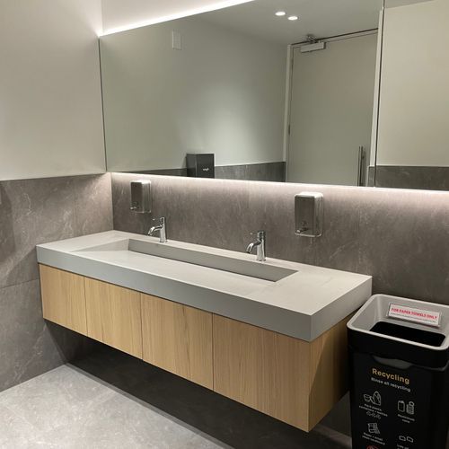 Ramp Basin Wide 1829mm Wall Hung B6072