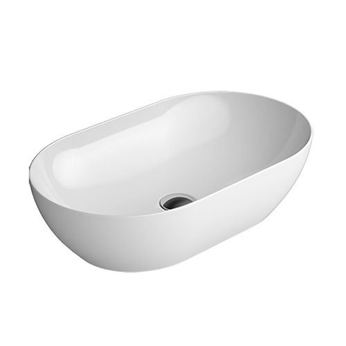 Pura 60 Oval Vessel Basin White
