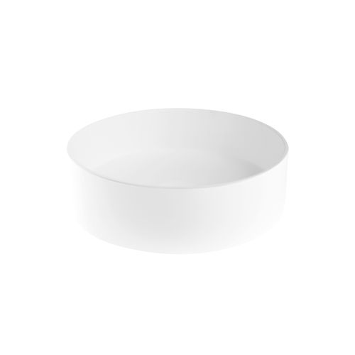 iStone Round Basin 380 x 110mm Gloss White