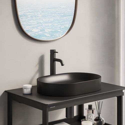 Horizon 50 Matt Black Basin