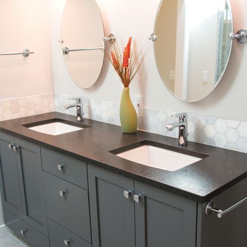 Custom Sized Solid Surface Vanity Top
