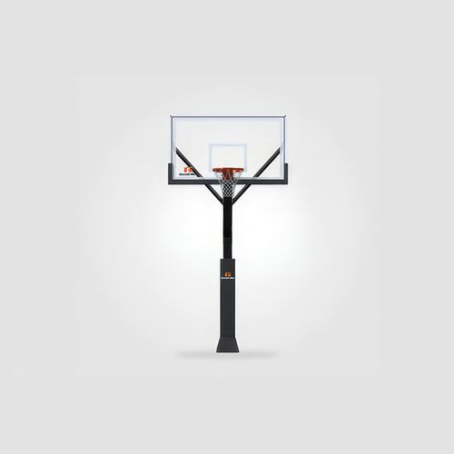 B4800W 72" Fixed Height Hoop - Glass Backboard