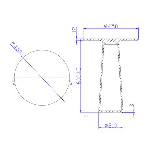 iStone Bath Table 450mm