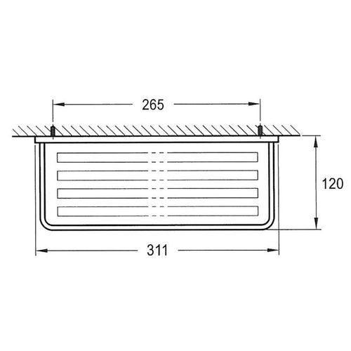 Cubic Short Bathroom Shelf 310mm