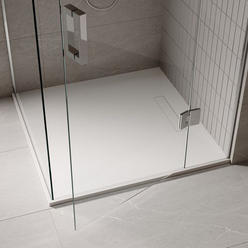 Ebony & Ivory Stone Shower