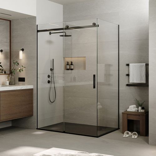Ebony & Ivory Stone Shower