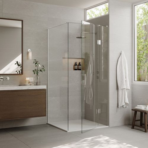 Ebony & Ivory Stone Shower