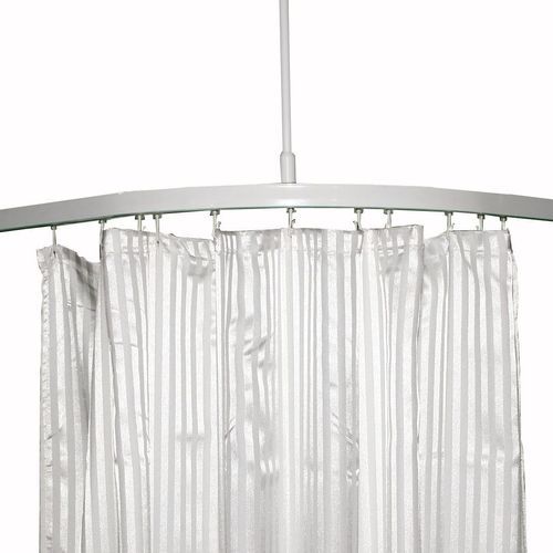 White PVC Shower Curtain  - 1800 x 1800