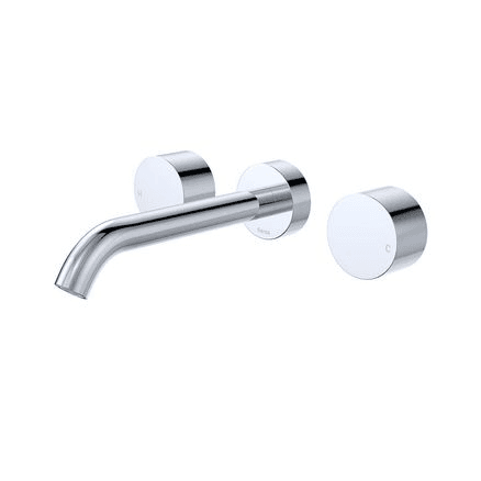 Kaya Wall Set, Round Taps, 180mm Outlet
