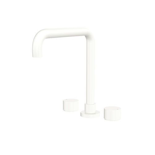 Kaya Squareline Hob Set, Round Taps