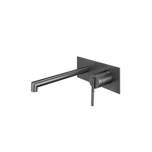 Caddence Wall Mixer with Spout Gun Metal Grey