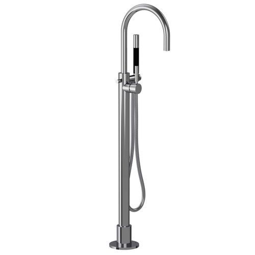 Buddy Pro Round Floor Mount Bath Filler With Handshower