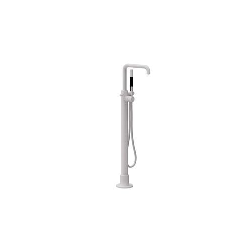 Buddy Pro Square Floor Mount Bath Filler W Handshower