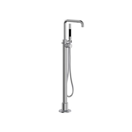 Buddy Pro Square Floor Mount Bath Filler W Handshower