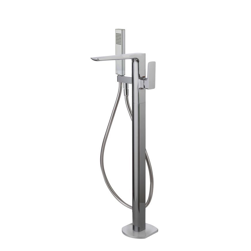 Como Floor Mount Bath Filler & Handshower