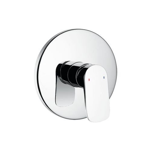 Modern Linea Shower/Bath Mixer Chrome (Round Faceplate)