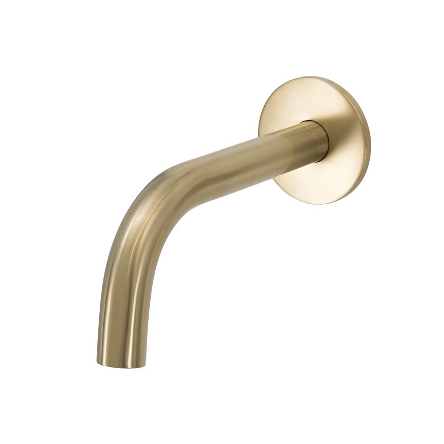 Scarab Wall Mounted Bath Spout Brushed Gold