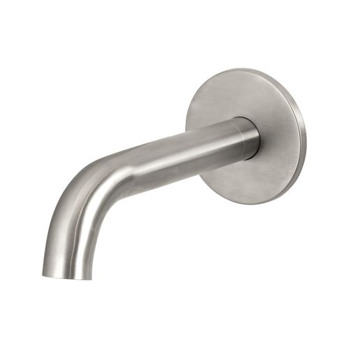 Urban Wall Mounted Short Bath Spout Brushed Stainless