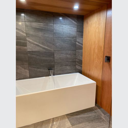 Waterfall Bath Spout - SPOUT11 Brushed Gunmetal