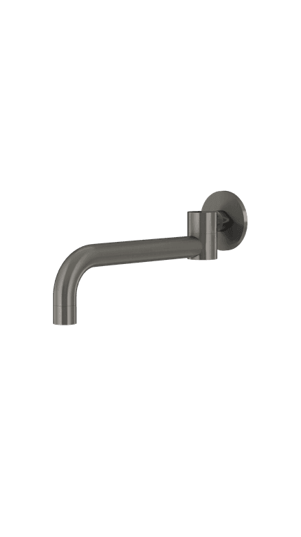 Meir Shadow Gunmetal Round Swivel Wall Spout