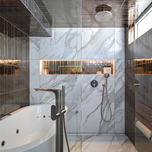 Bianca Bath Mixer & Hand Shower | Brushed Nickel